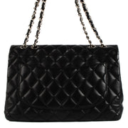 shop 100% authentic second hand Chanel Black Lambskin PHW Large Classic Single Flap Bag on Labellov.com