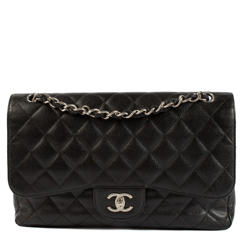 Chanel Black Caviar Large Classic Flap Bag