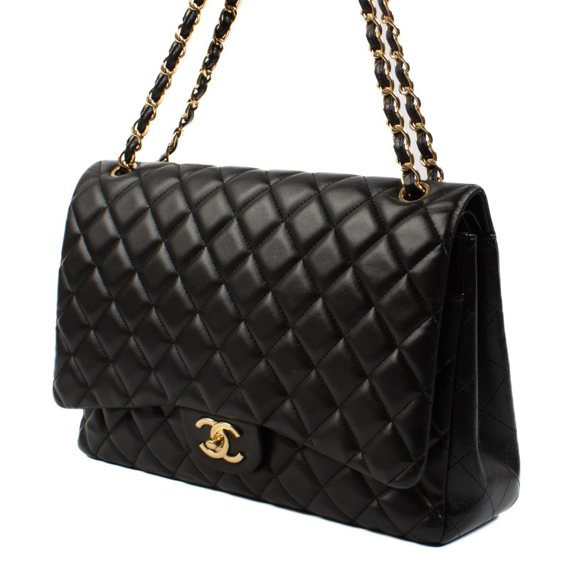 shop 100% authentic second hand Chanel Black Large Classic Flap Bag on Labellov.com
