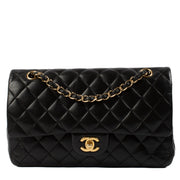 Chanel Black Lambskin Medium Classic 11.12 Bag