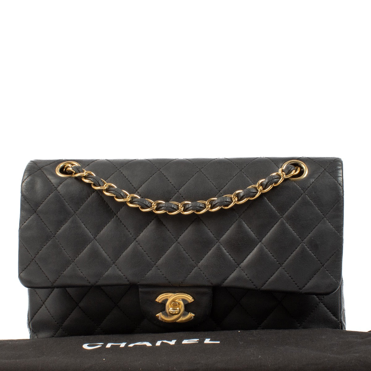 shop 100% authentic second hand Chanel Black Medium Classic Flap Bag on Labellov.com