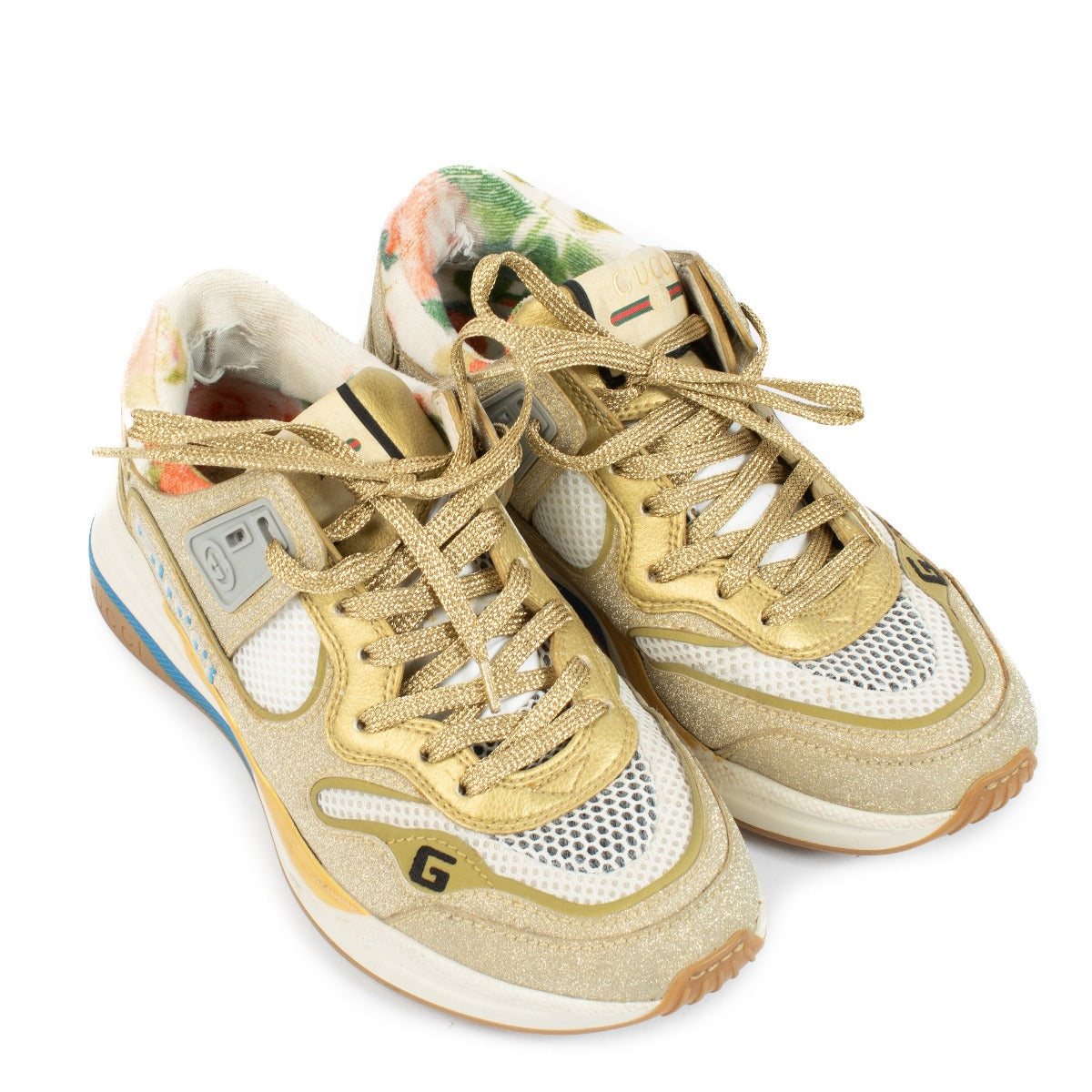 Gucci Gold Ultrapace Sneakers - Maat 35