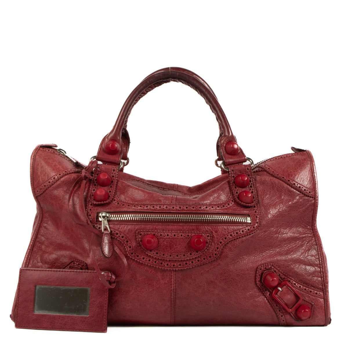 Shop 100% Balenciaga Rubisse Brogue Work Bag at Labellov.com.
