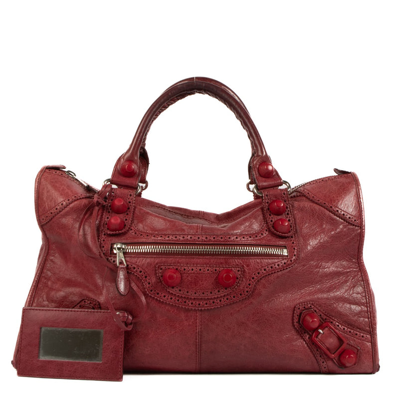 Shop 100% Balenciaga Rubisse Brogue Work Bag at Labellov.com.