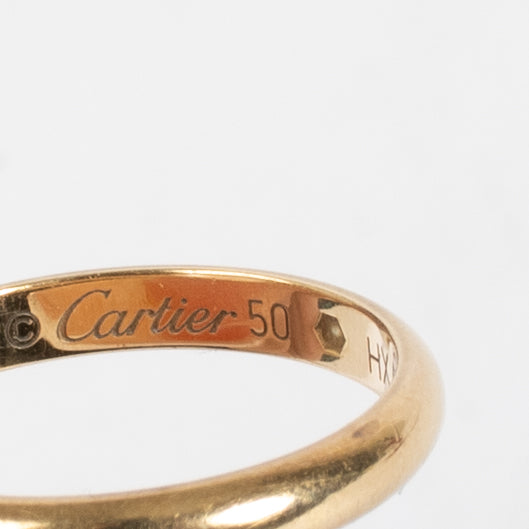 Authentic second-hand Cartier Gold Wedding Ring-Size 50 on labellov.com