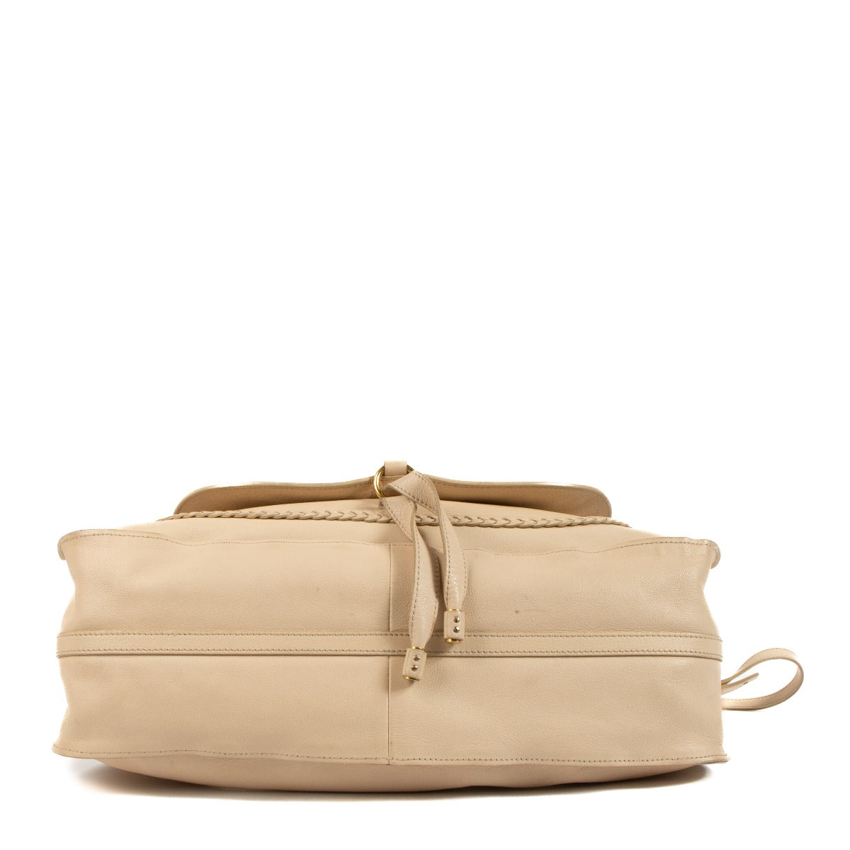 Shop 100% authentic Chloé Beige Marcie Large Double carry bag at Labellov.com.