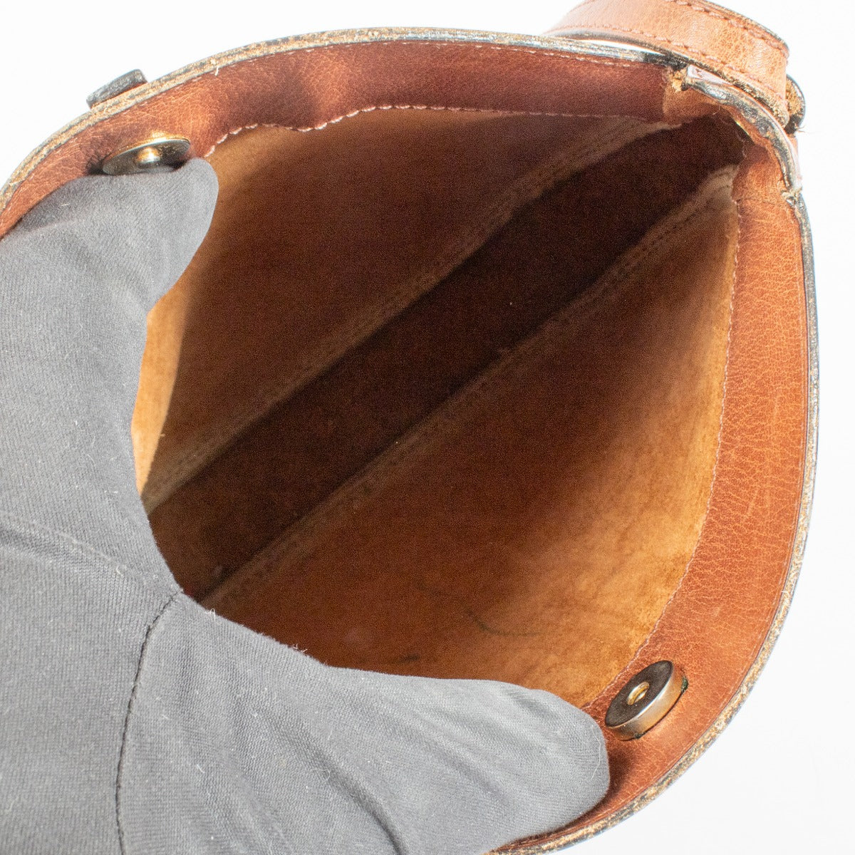 Sac bandoulière vintage Delvaux marron