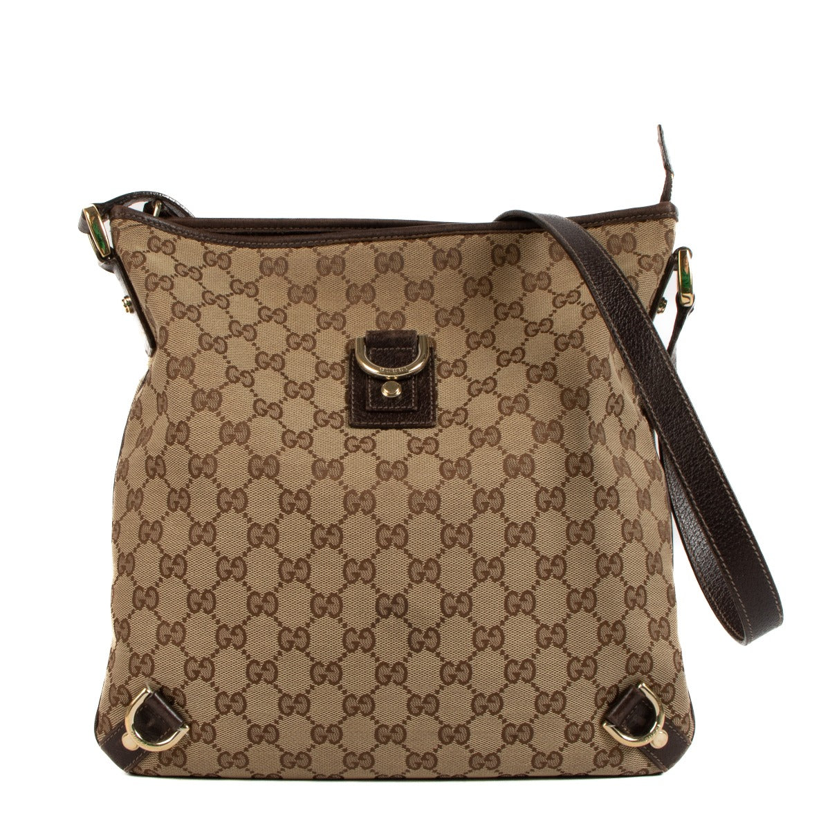 Shop 100% authentic Gucci Monogram GG Canvas Abbey Crossbody Bag at Labellov.com.