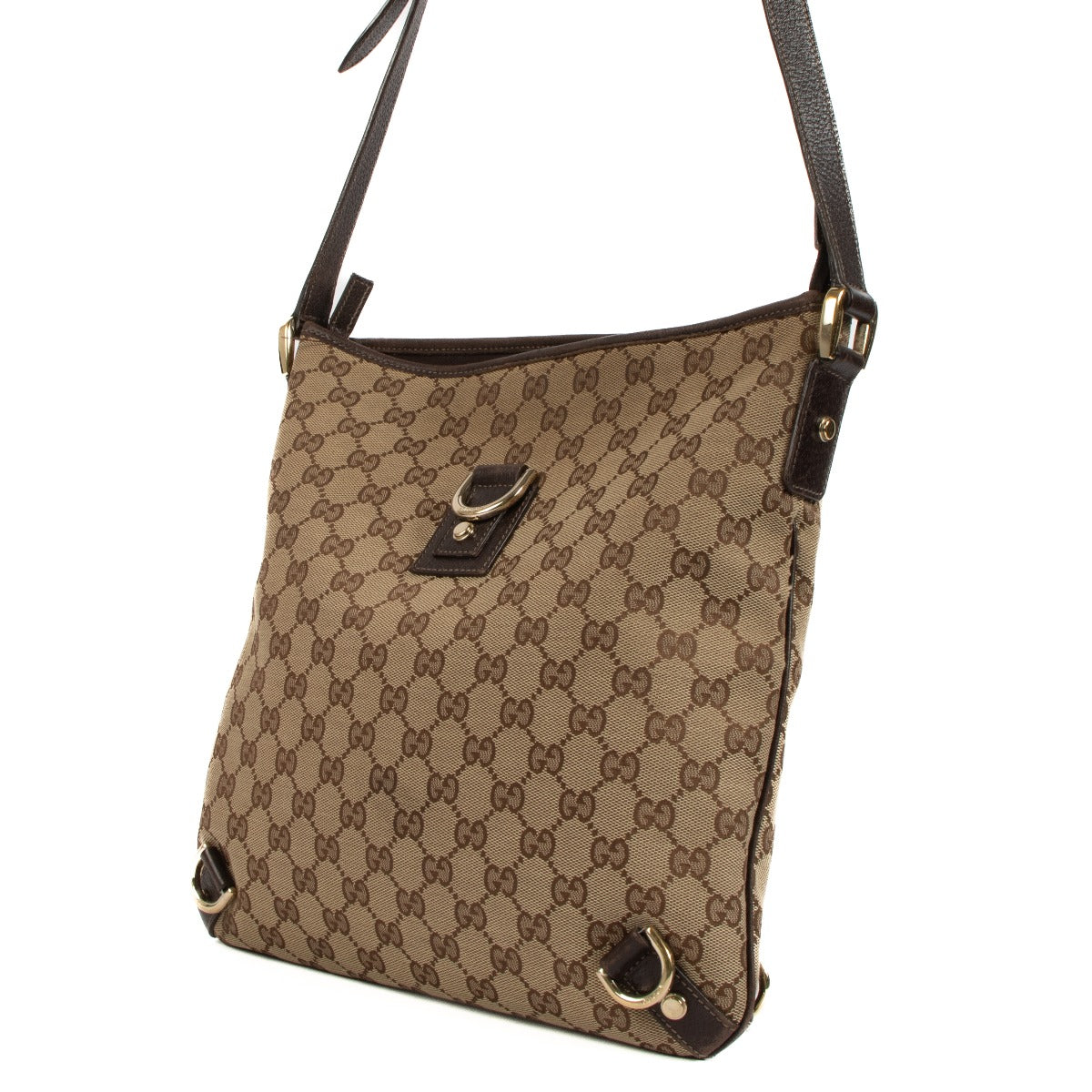 Shop 100% authentic Gucci Monogram GG Canvas Abbey Crossbody Bag at Labellov.com.