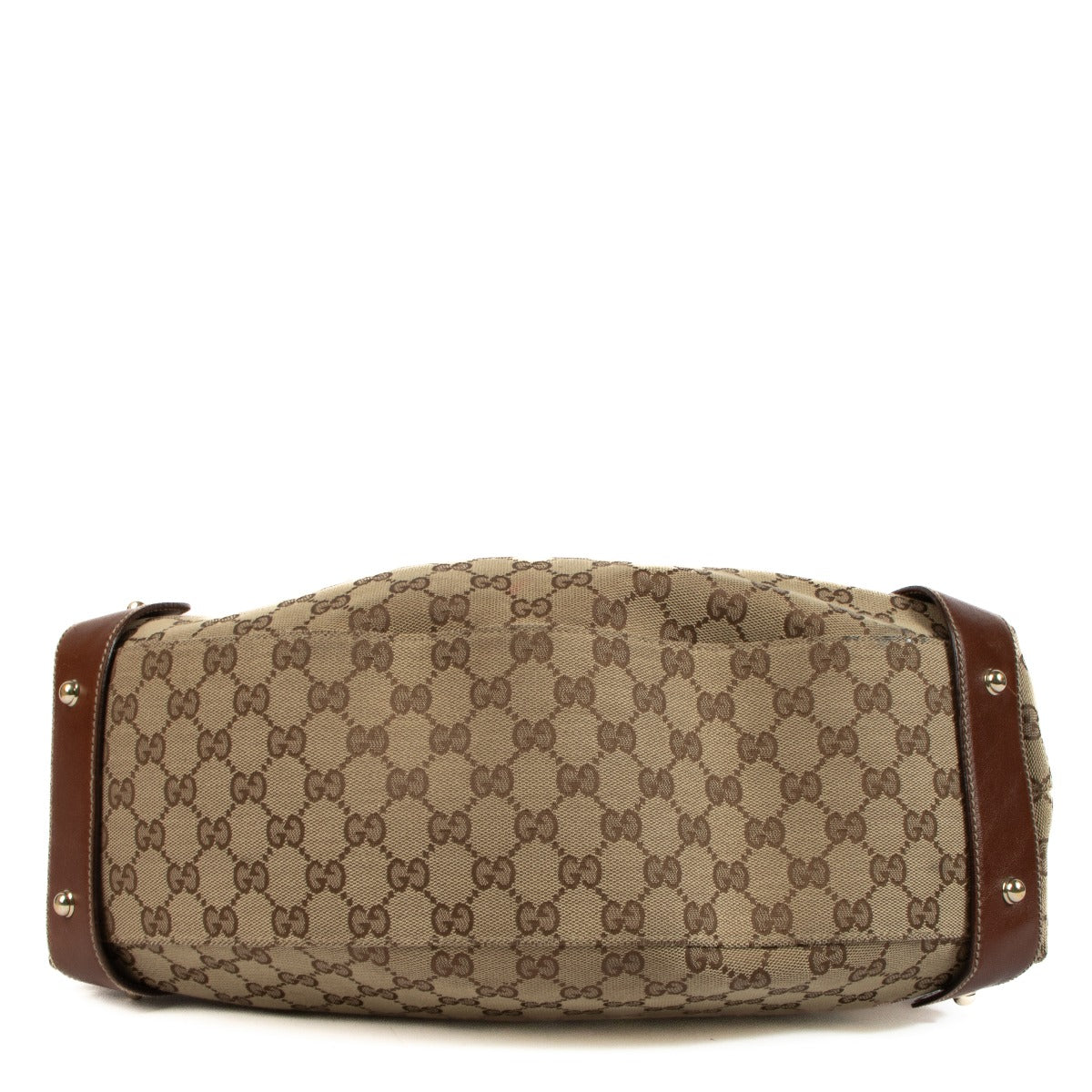 Shop 100% authentic Gucci Monogram Pelham Shoulder bag brown at Labellov.com.