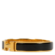Shop safe online at Labellov in Antwerp, Brussels and Knokke this 100% authentic second hand Hermès Black Enamel Clic H Bracelet
