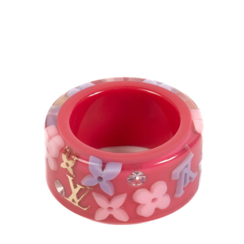 Shop 100% authentic Louis Vuitton Pink Resin Ring - Size 51 at Labellov.com.