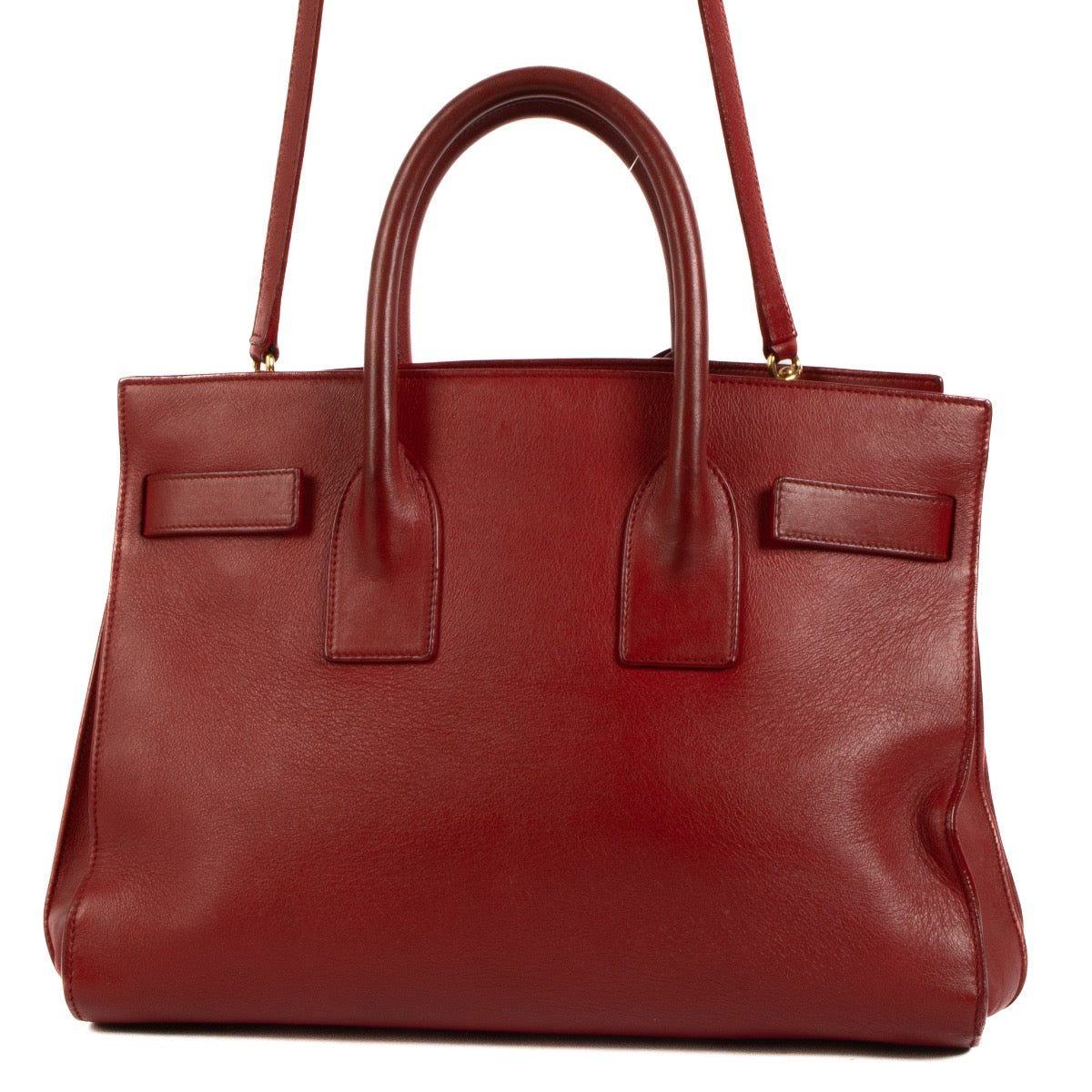 Saint Laurent Red Sac De Jour Small Handbag for the best price at Labellov secondhand luxury in Antwerp. Buy, sell and love your bags bought at Labellov. Worldwide shipping.