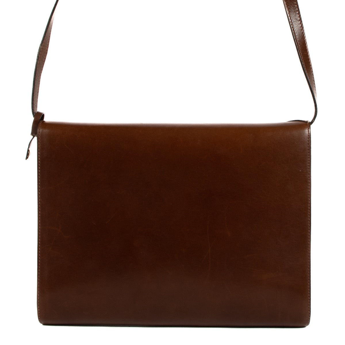 Delvaux Brown Leather Vintage D Shoulder Bag for the best price at Labellov secondhand luxury in Antwerp. Buy, sell and love your bags bought at Labellov. Worldwide shipping.