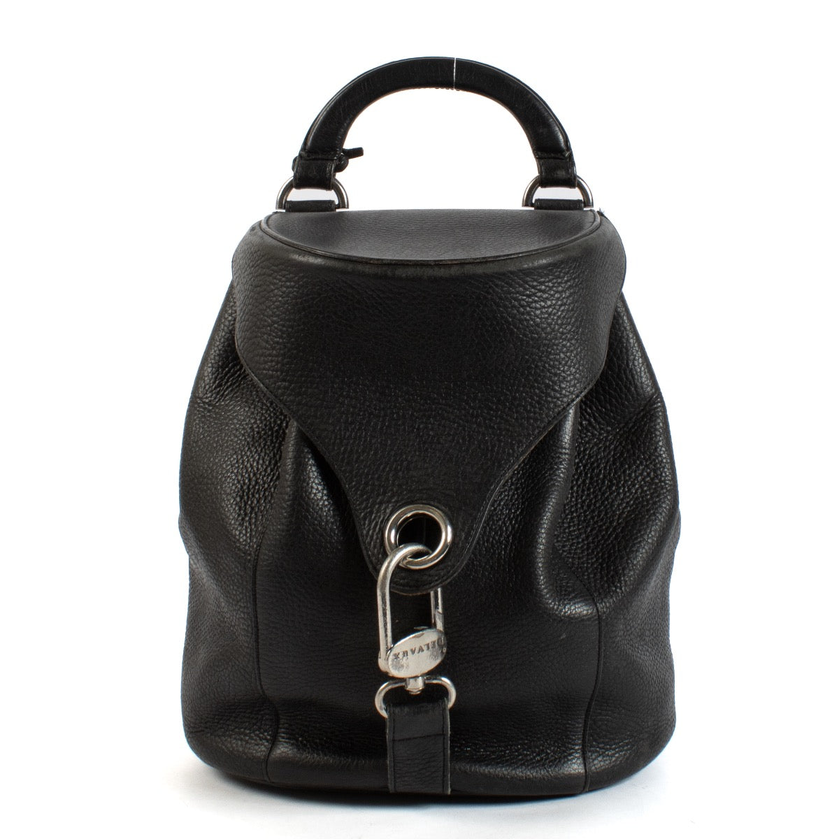 shop 100% authentic second hand Delvaux Black Leather Top Handle Bag on Labellov.com