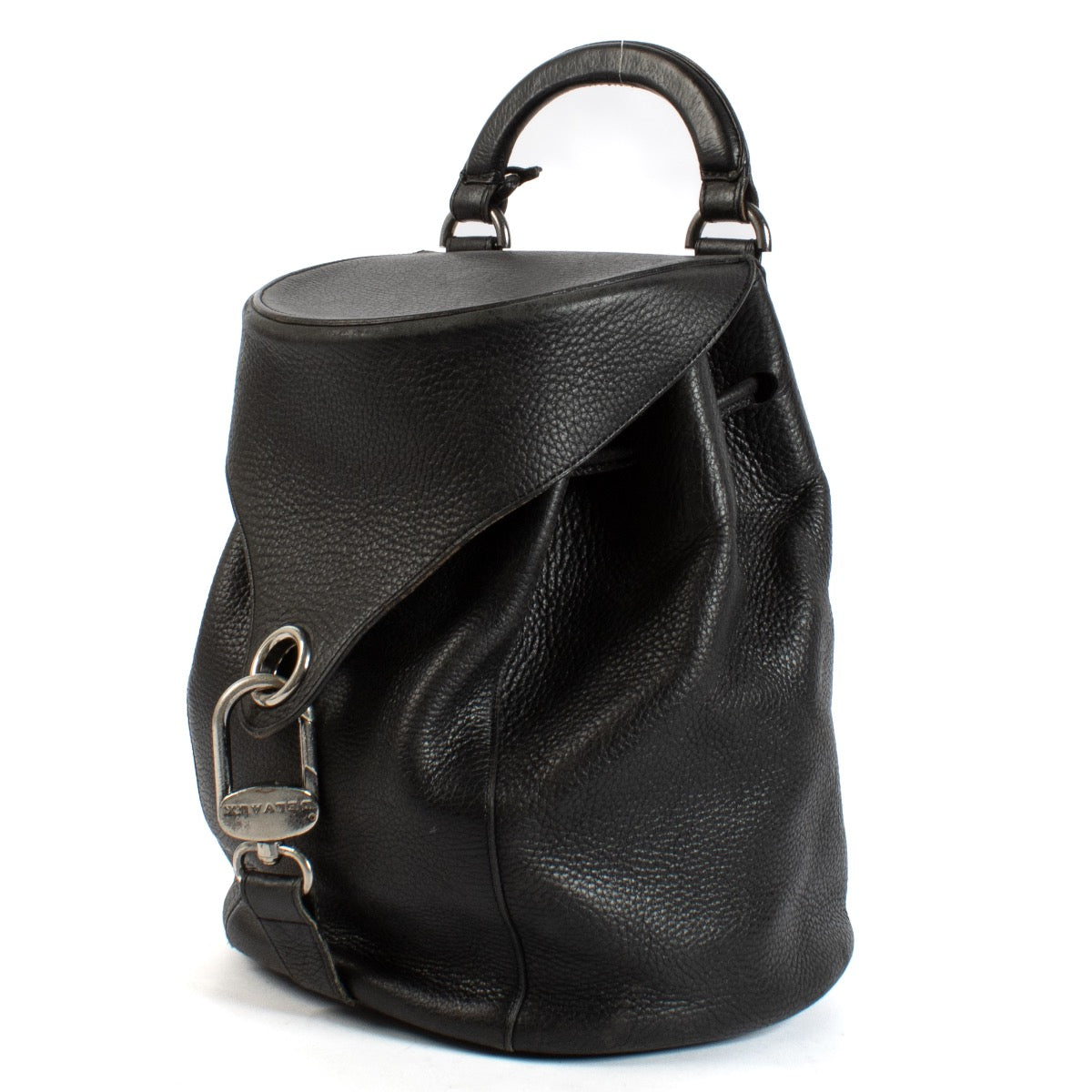 shop 100% authentic second hand Delvaux Black Leather Top Handle Bag on Labellov.com