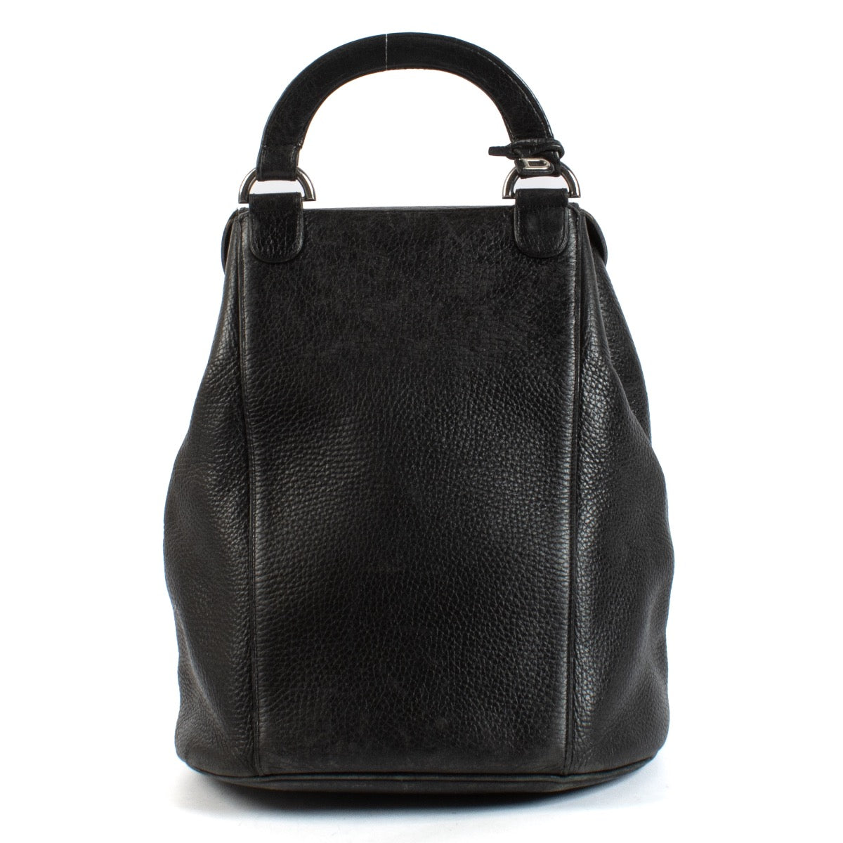 shop 100% authentic second hand Delvaux Black Leather Top Handle Bag on Labellov.com