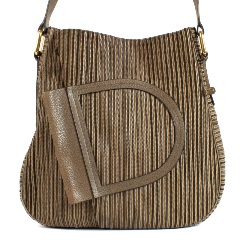 Shop safe online at Labellov in Antwerp, Brussels and Knokke this 100% authentic second hand Delvaux Brown Toile De Cuir Crossbody