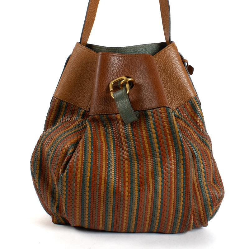 shop 100% authentic second hand Delvaux Multicolor Toile De Cuir Faust Bag on Labellov.com