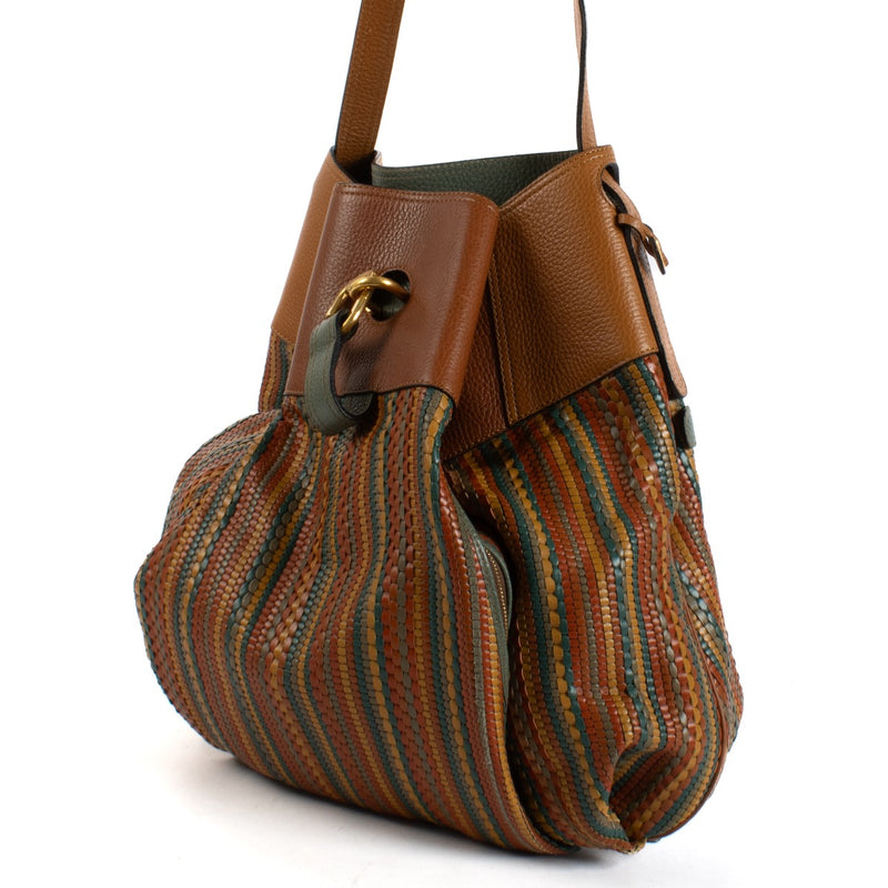 shop 100% authentic second hand Delvaux Multicolor Toile De Cuir Faust Bag on Labellov.com