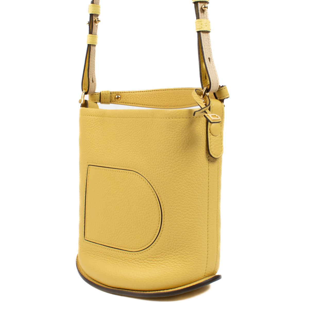 authentic pre loved Delvaux Yellow Mini Bucket on Labellov.com