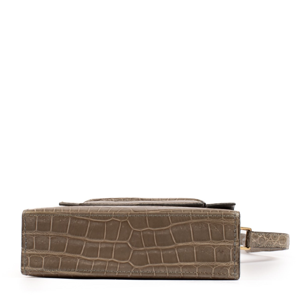 shop 100% authentic second hand Hermès Grey Crocodile Faco Crossbody Bag on Labellov.com