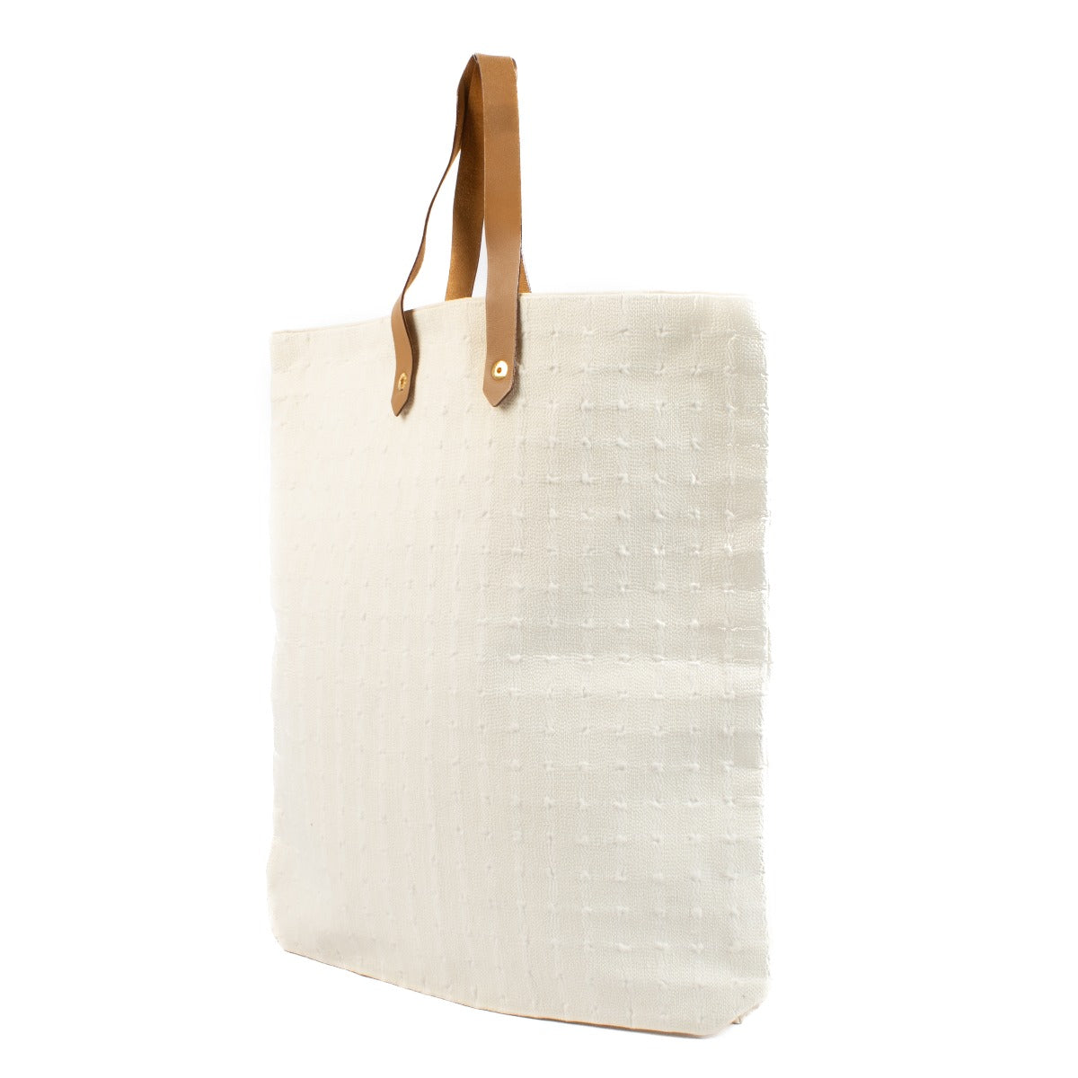 Hermès Ahmedabad GM White Cotton Tote Bag