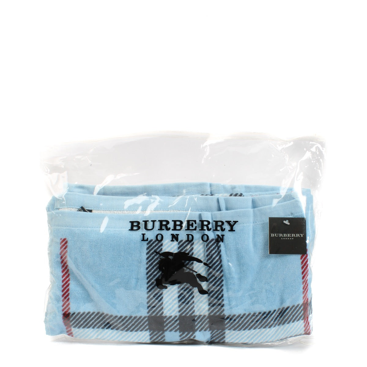 shop 100% authentic second hand Burberry blue Check Towel on Labellov.com
