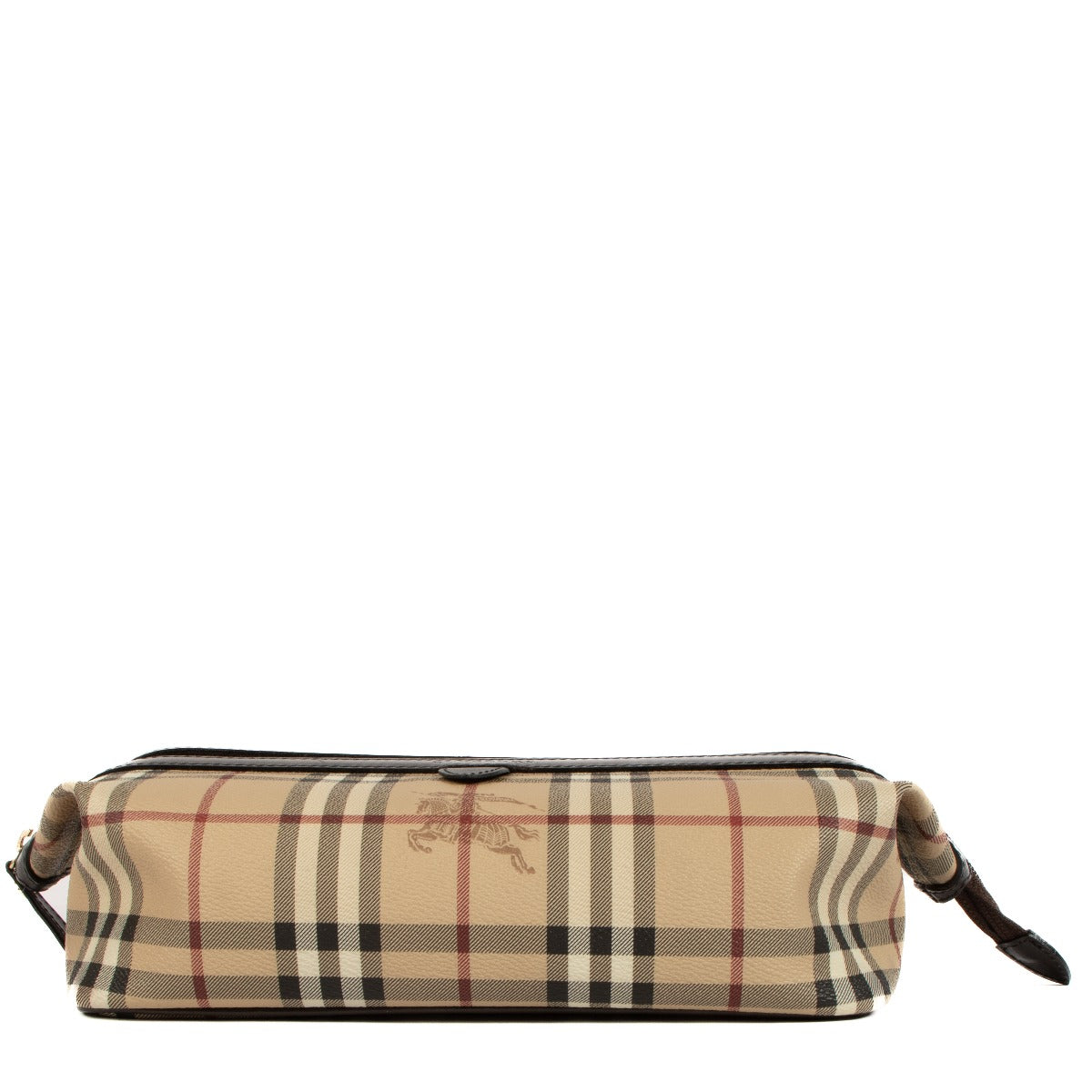 Shop 100% authentic Burberry check canvas make-up pouch at Labellov.com.