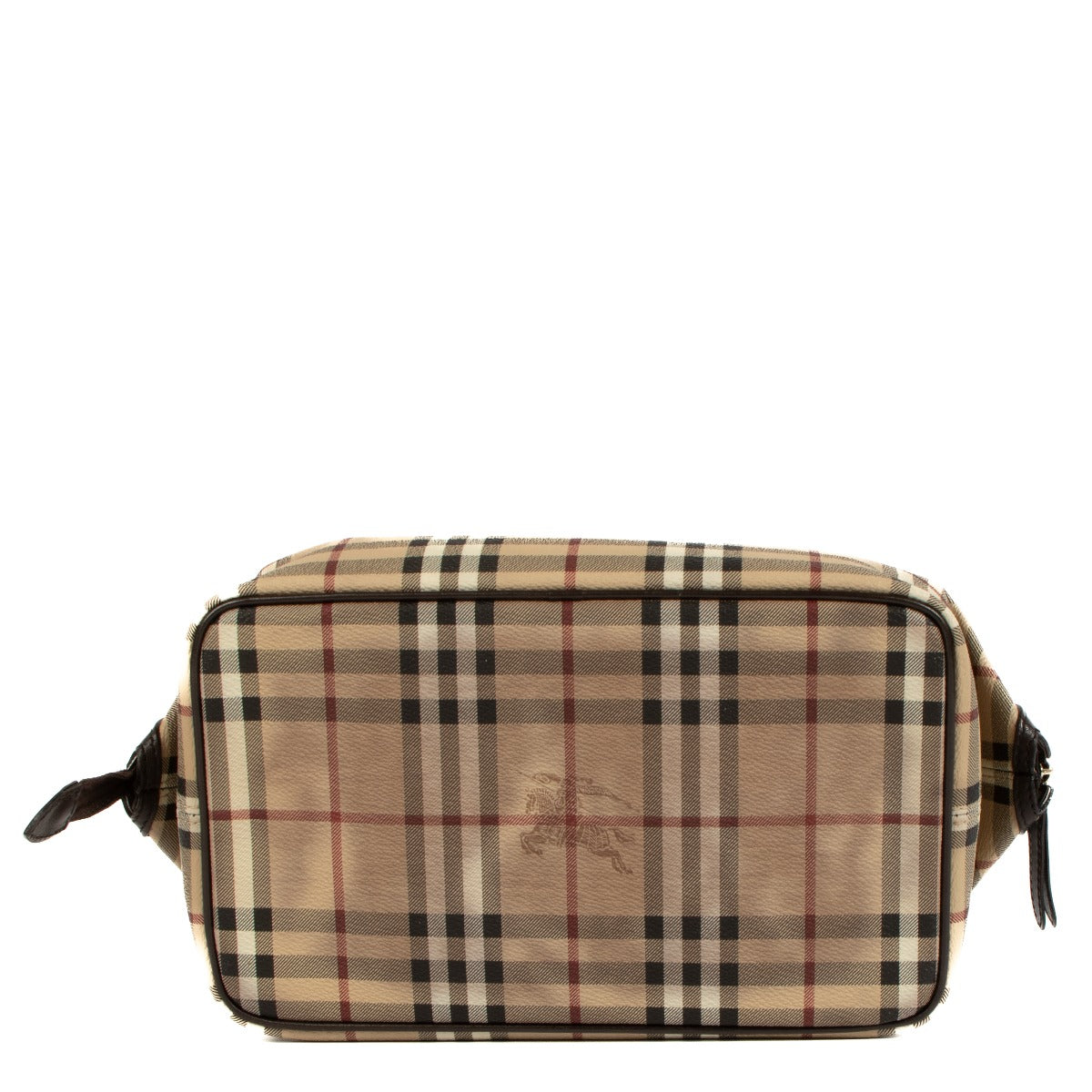 Shop 100% authentic Burberry check canvas make-up pouch at Labellov.com.