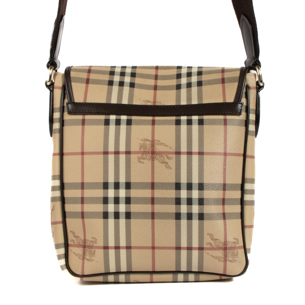 Burberry Haymarket Check Messenger Bag van gecoat canvas Wardour