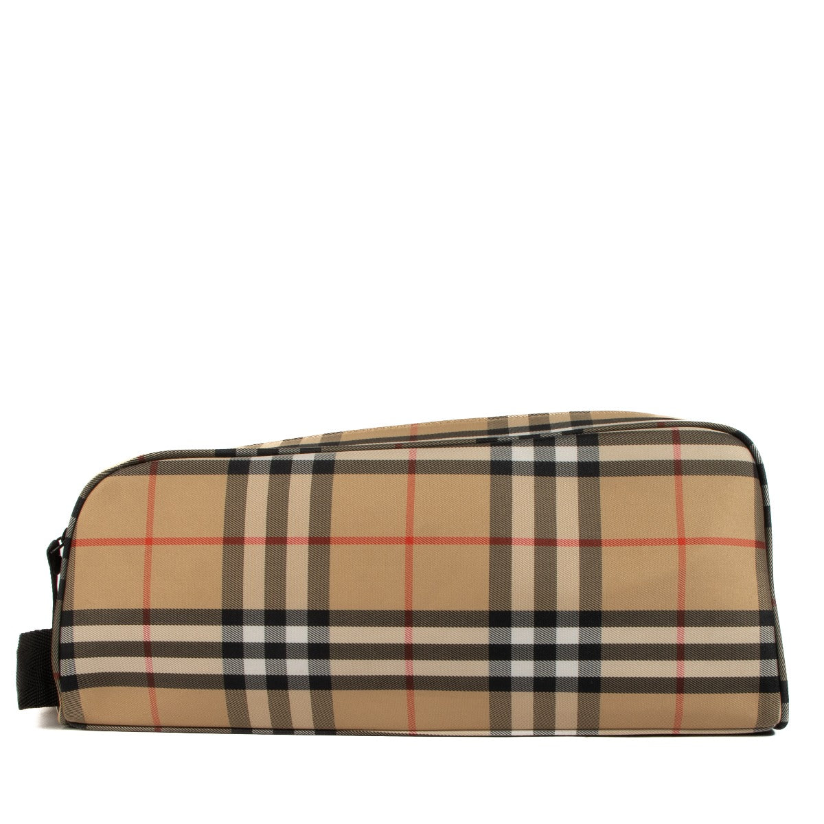 Burburry Golf Beige Vintage Check Nylon Toilettas
