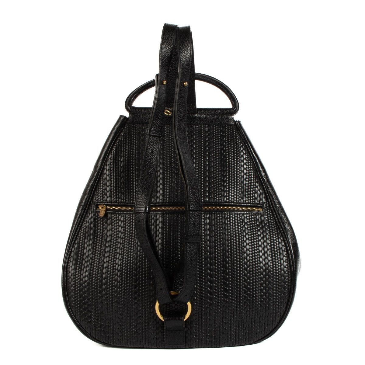 Shop safe online at Labellov in Antwerp, Brussels and Knokke this 100% authentic second hand Delvaux Black Toile De Cuir Lucifer Backpack