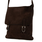 Shop safe online at Labellov in Antwerp, Brussels and Knokke this 100% authentic second hand Delvaux Dark Brown Santiag Kot Kot Messenger Crossbody