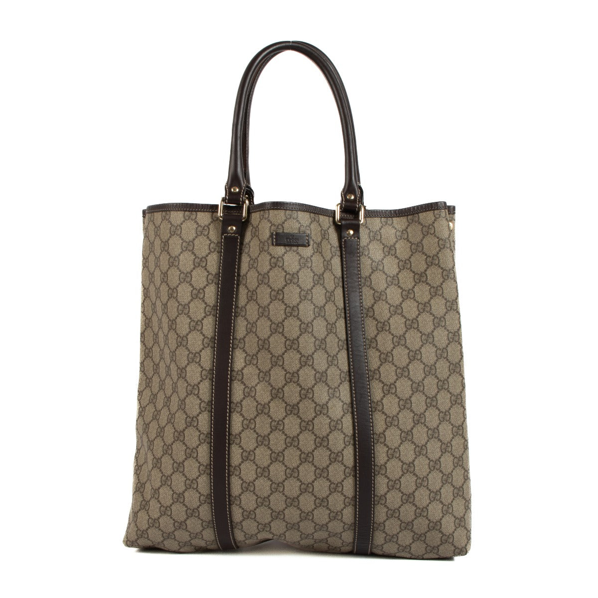 Shop safe online at Labellov in Antwerp, Brussels and Knokke this 100% authentic second hand Gucci GG Supreme Joy Vertical Shopper bag
