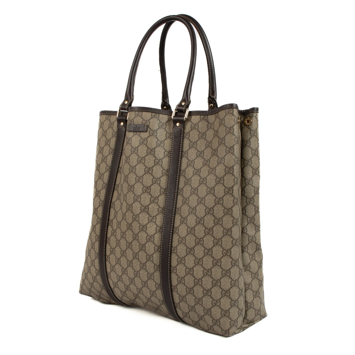 Shop safe online at Labellov in Antwerp, Brussels and Knokke this 100% authentic second hand Gucci GG Supreme Joy Vertical Shopper bag