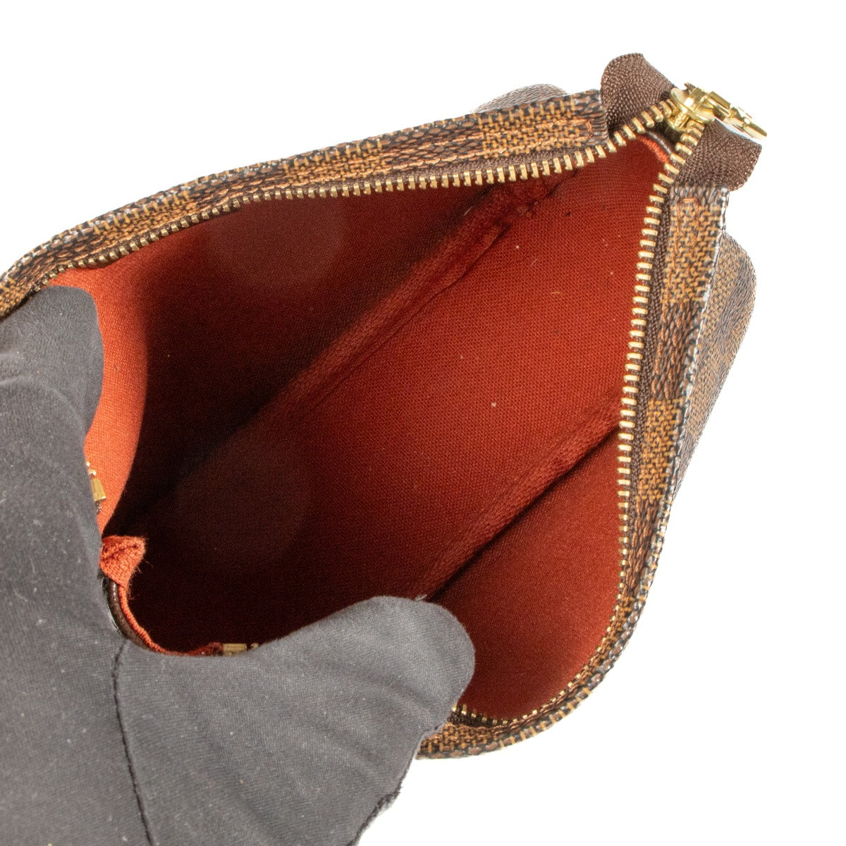Shop 100% authentic Louis Vuitton Damier Ebene Canvas Trousse Pochette at Labellov.com.