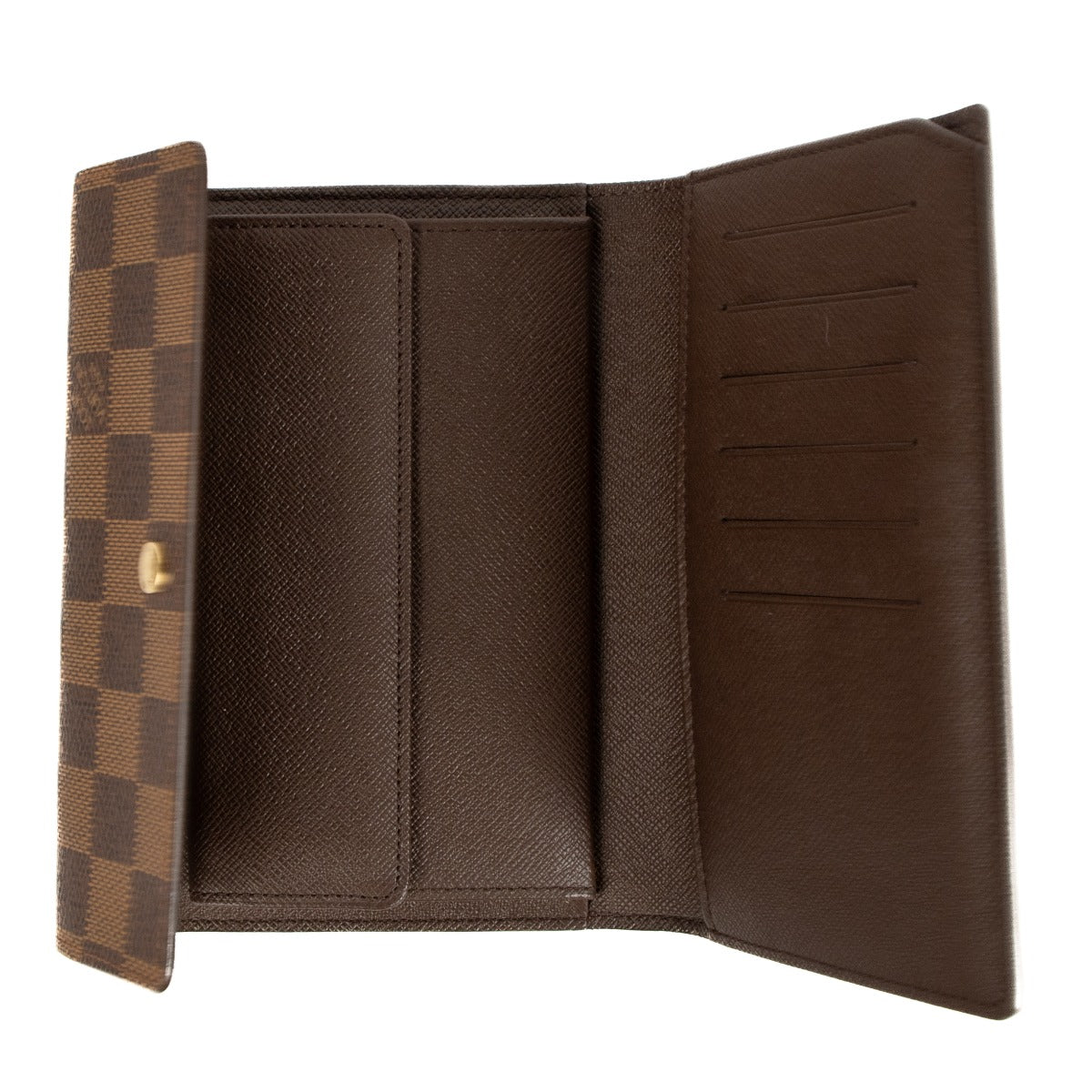 Shop 100% authentic Louis Vuitton Damier Ebene Porte Tresor Wallet at Labellov.com.