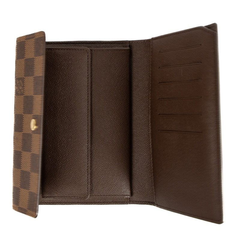 Shop 100% authentic Louis Vuitton Damier Ebene Porte Tresor Wallet at Labellov.com.