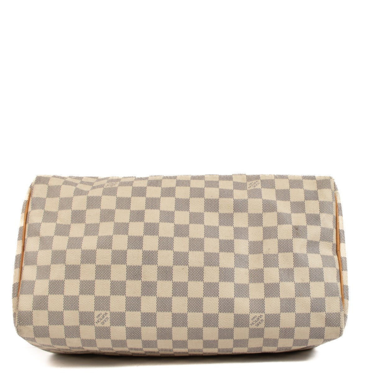 Shop safe online at Labellov in Antwerp, Brussels and Knokke this 100% authentic second hand Louis Vuitton Damier Azur Speedy 35 Top Handle Bag