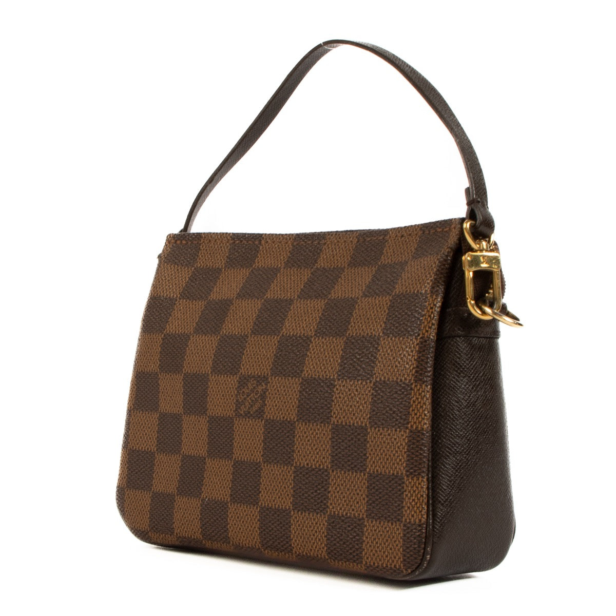 Shop safe online at Labellov in Antwerp, Brussels and Knokke this 100% authentic second hand Louis Vuitton Damier Ebene Pochette Trousse