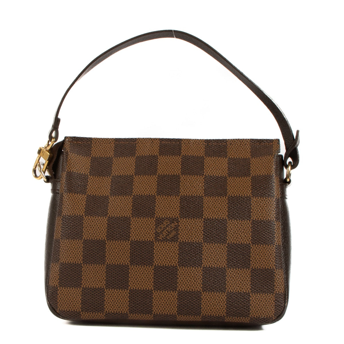 Shop safe online at Labellov in Antwerp, Brussels and Knokke this 100% authentic second hand Louis Vuitton Damier Ebene Pochette Trousse