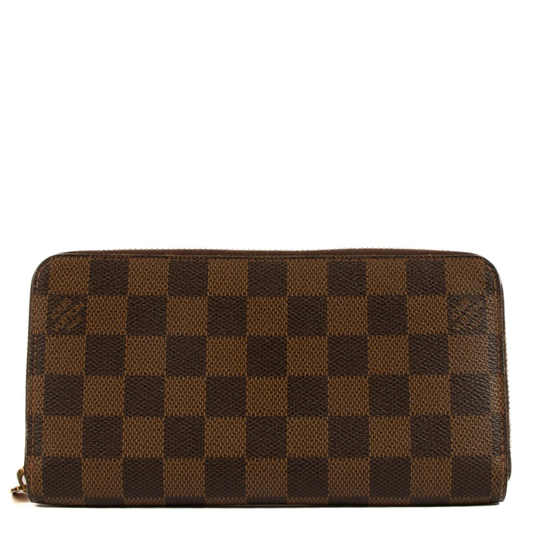 Shop safe online at Labellov in Antwerp, Brussels and Knokke this 100% authentic second hand Louis Vuitton Damier Ebene Zippy Wallet