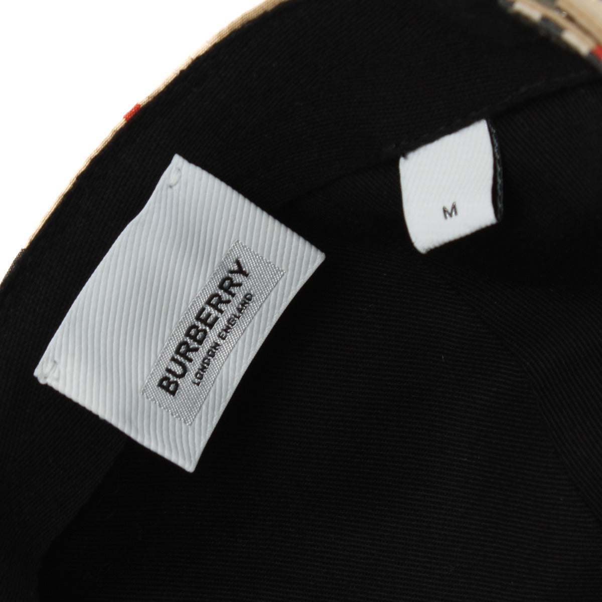 Burberry Check Cotton Baseball Cap