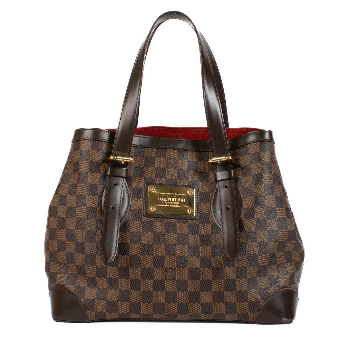 Shop 100% authentic Louis Vuitton Damier Ebene Hampstead MM Bag at Labellov.com.