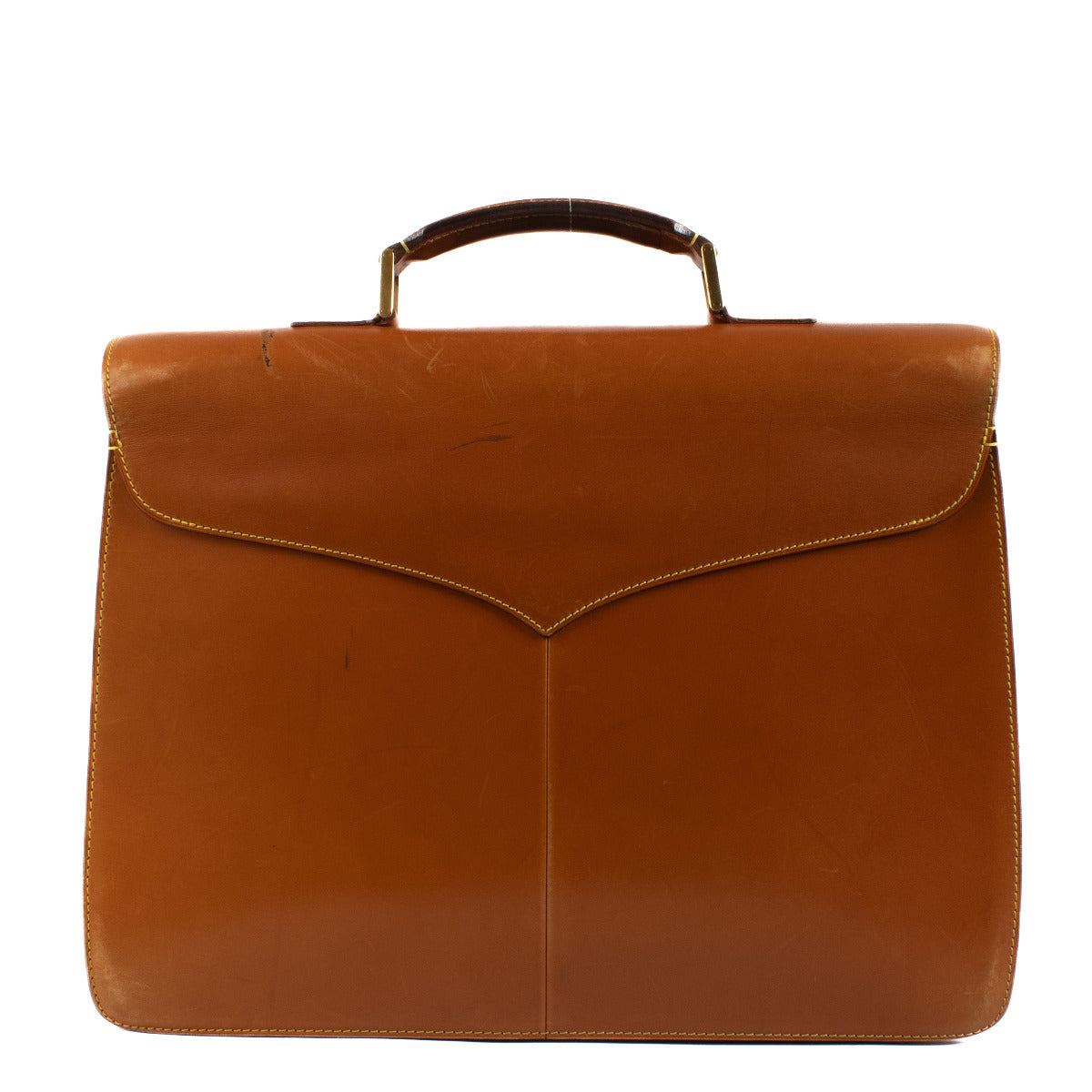 Porte-documents Louis Vuitton Atacama GM en cuir couleur camel
