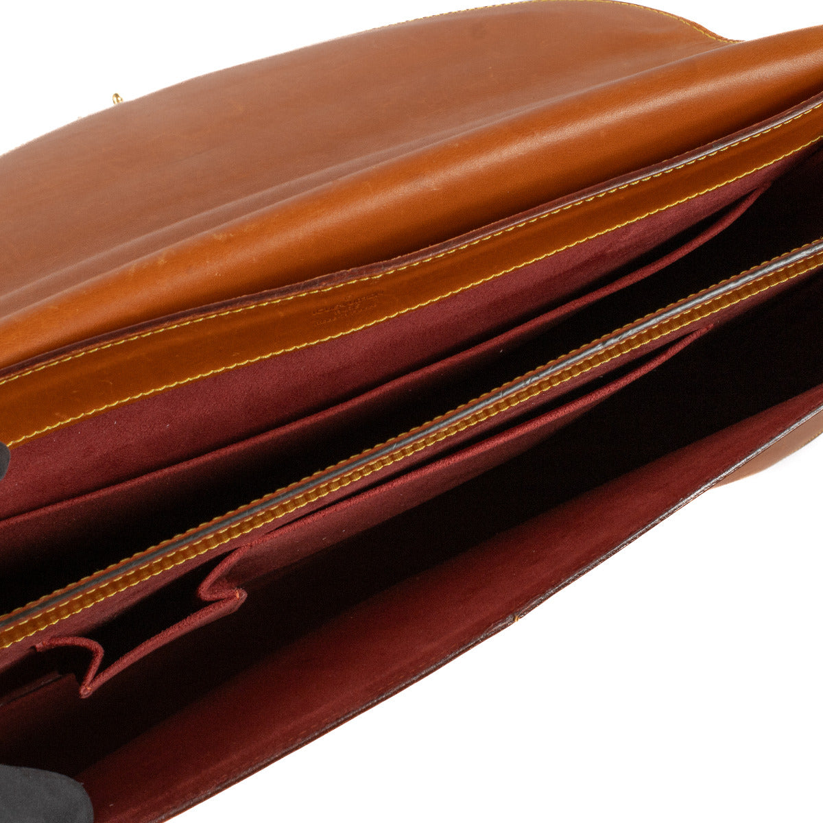 Porte-documents Louis Vuitton Atacama GM en cuir couleur camel