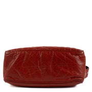 Shop safe online at Labellov in Antwerp, Brussels and Knokke this 100% authentic second hand Chanel Red Perforated Leather 50s Shoulder Bag