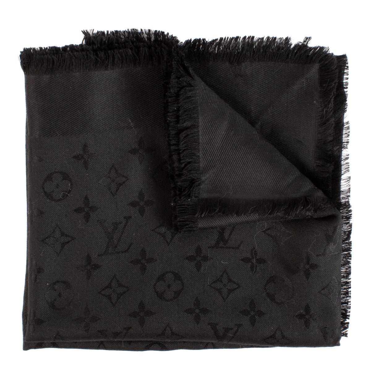 shop 100% authentic second hand Louis Vuitton Black Monogram Scarf on Labellov.com