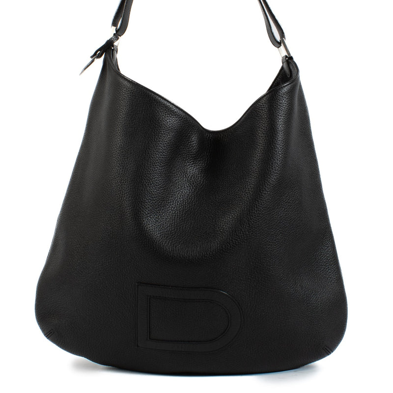 Shop 100% authentic Delvaux Black Taurillon Louise GM Bag at Labellov.com.